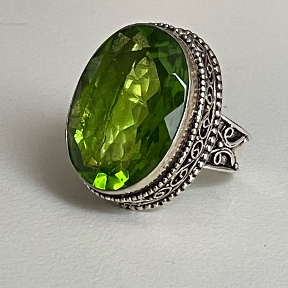 Peridot Silver ring